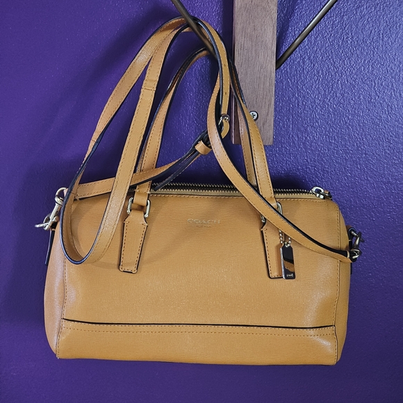 Coach Leather Mini Satchel - Marigold - Picture 6 of 10